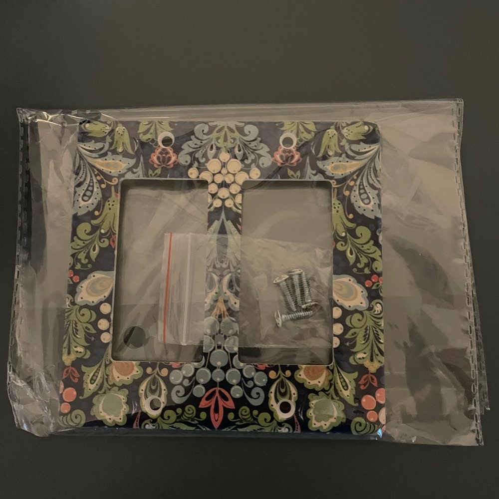 Floral Decorative Light Switch Cover
